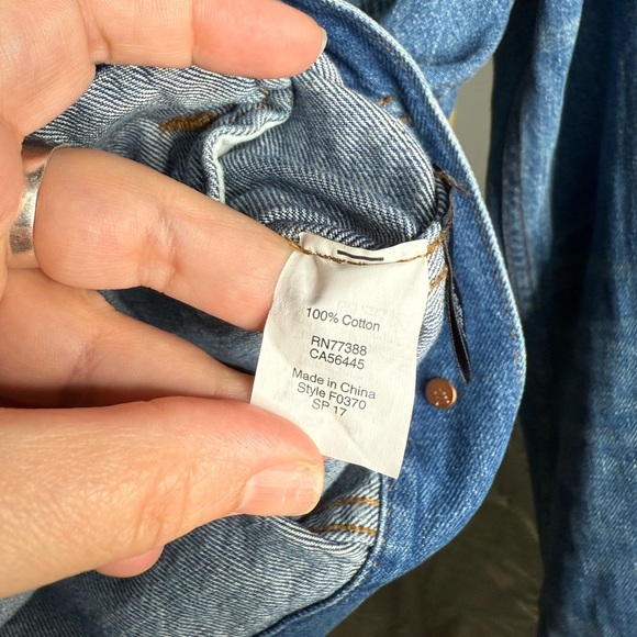 Madewell Jean Jacket Womens XS Blue Denim Trucker 100% Cotton Vintage Y2K  90s - Picture 4 of 4